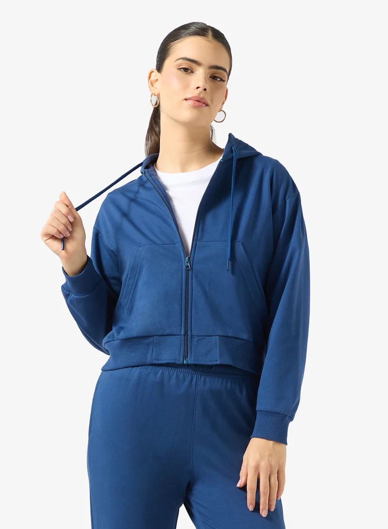 جينجر بيسيكس Cotton Essential Zip Thru Hoodie