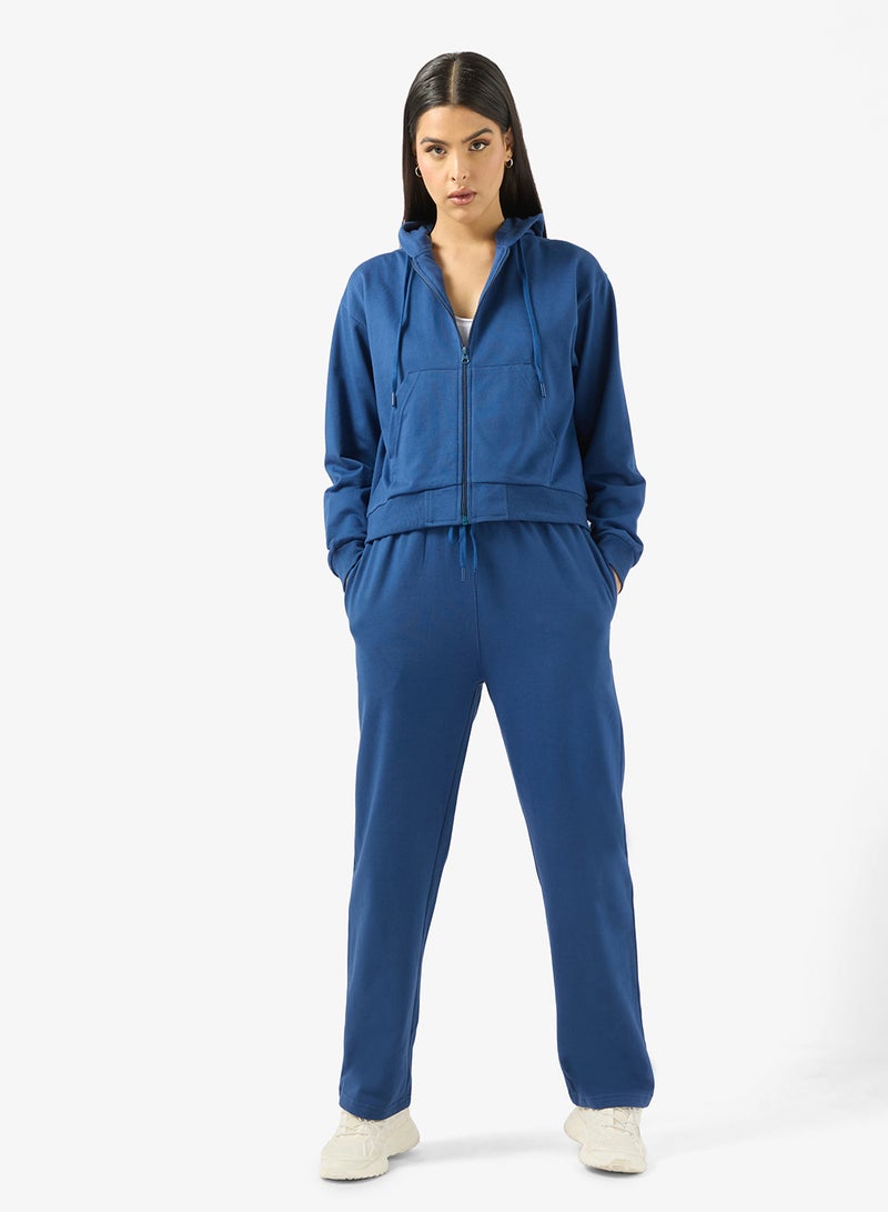 جينجر بيسيكس هودي قطني أساسي بسحاب كامل - Image 4