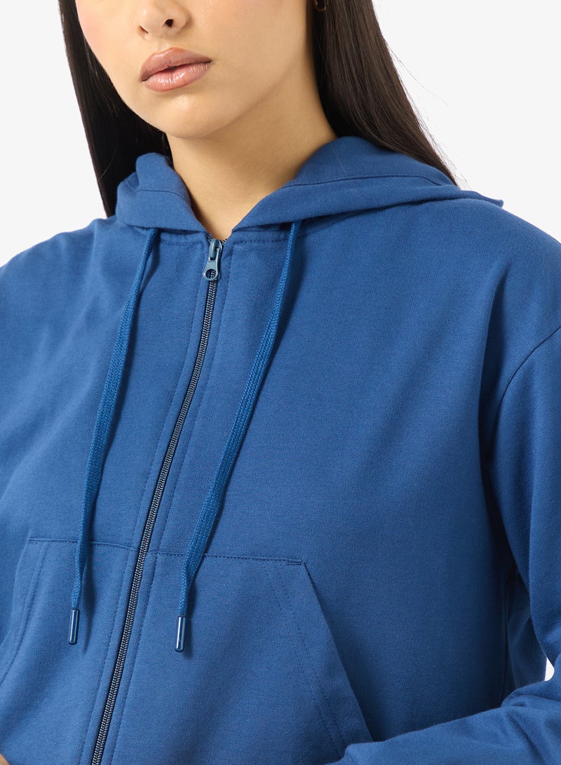 جينجر بيسيكس هودي قطني أساسي بسحاب كامل - Image 3