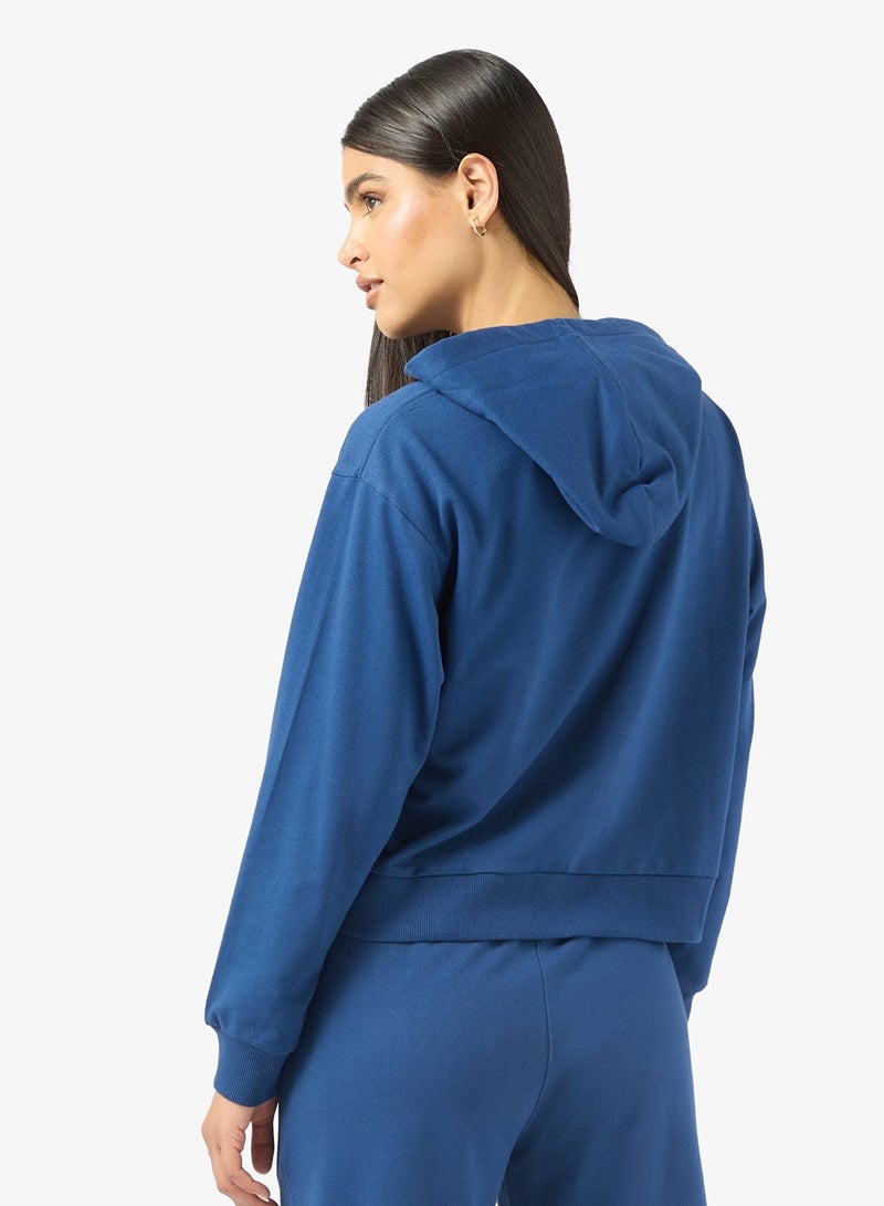 Ginger Basics Cotton Essential Zip Thru Hoodie - Image 2