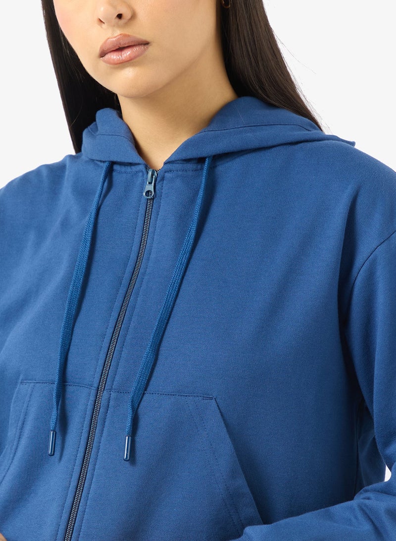 Ginger Basics Cotton Essential Zip Thru Hoodie - Image 3