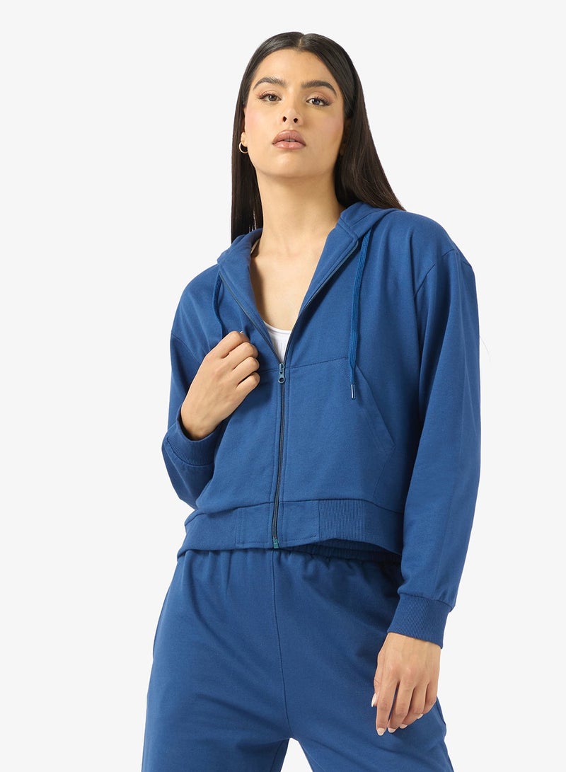 Ginger Basics Cotton Essential Zip Thru Hoodie - Image 1