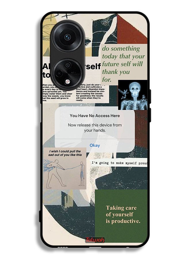 Tolwak Oppo A98 5G Protective Case Cover Allow Yourself To Grow - Image 1