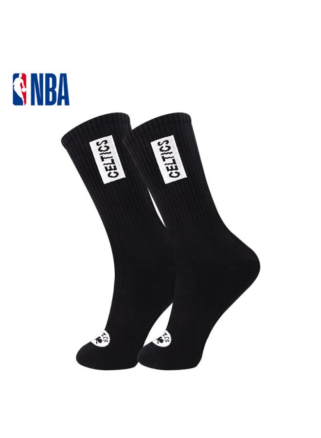 Nba Long Tube Socks Antibacterial Deodorant Odor-resistant Fashion Trend Running Casual High Tube Basketball Sports Cotton Socks 3 Pairs - Image 2