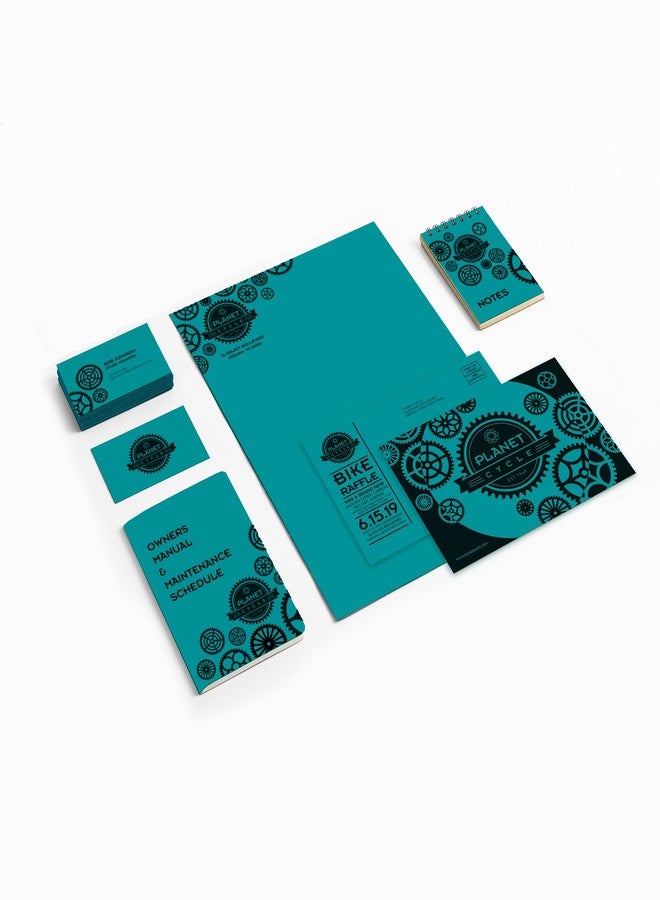 Neenah Astrobrights Color Cardstock, 65 lb Cover Weight, 8.5 x 11, Terrestrial Teal, 250/Pack - Image 4