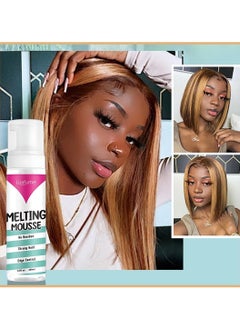 Luxfume 200ml Lace Melting and Holding Mousse 3 in 1 No Residue Strong Hold and Edge Control Glue Less Hair Adhesive for Wigs Extra Hold Lace Melting Mousse Adhesive Wig Spray for Wig Extensions  - Image 3