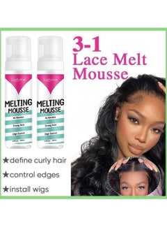 Luxfume 200ml Lace Melting and Holding Mousse 3 in 1 No Residue Strong Hold and Edge Control Glue Less Hair Adhesive for Wigs Extra Hold Lace Melting Mousse Adhesive Wig Spray for Wig Extensions  - Image 5
