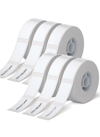 6 Rolls-12×22 mm White