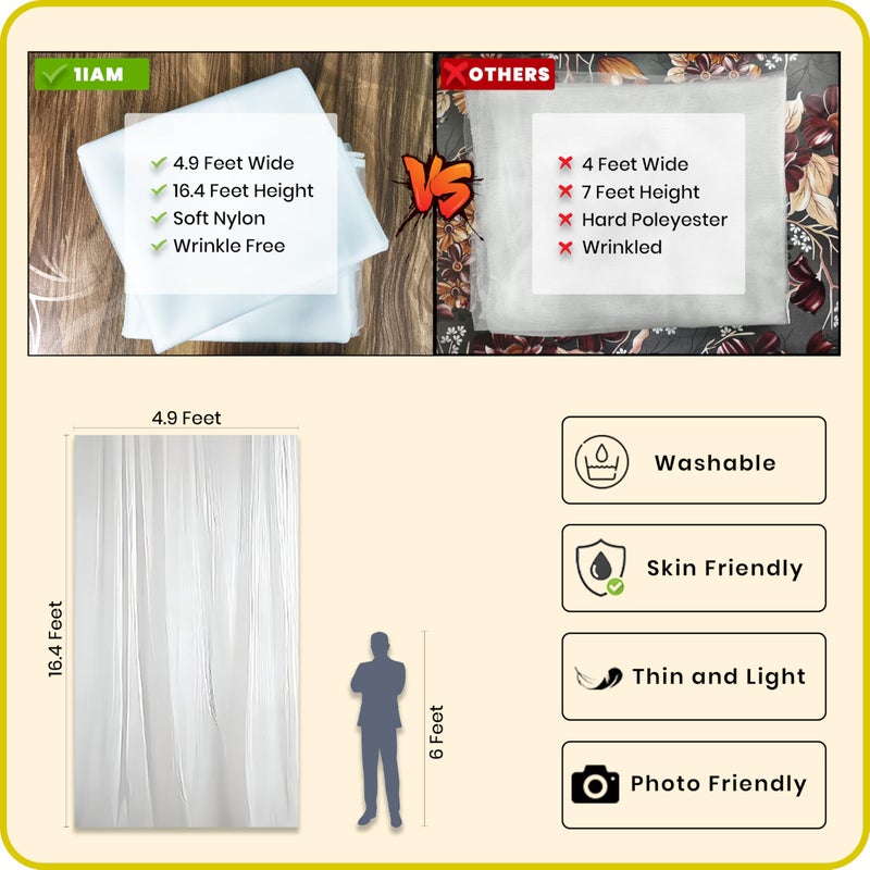 1iAM Happy Birthday Decoration Items for Girls, Boys | Pack of 45 - 1pc Banner, Net, Light, Arch & 41pcs Balloons | Romantic Red White Cabana Birthday Decoration Kit for Husband, Wife | Party Supplies - Image 5