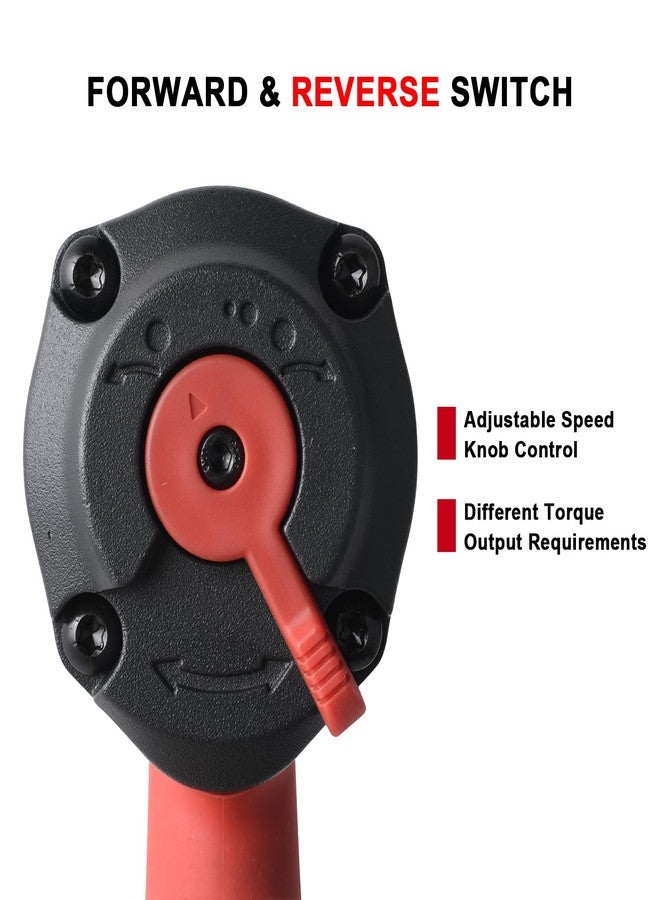 AEROPRO TOOLS 1/2-Inch composite Mini Air Impact Wrench(AP9515),compact design with 810FT-LBS strong torque - Image 3