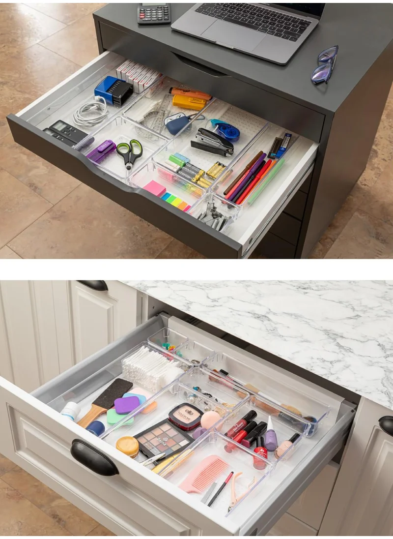 Vienev 16LI Transparent Organizer Organizer 7x(N.square) 5x(N.dkdrtgn) 2x(O.dkdrtgn) 1x(W.square,o.dkdrtgn)