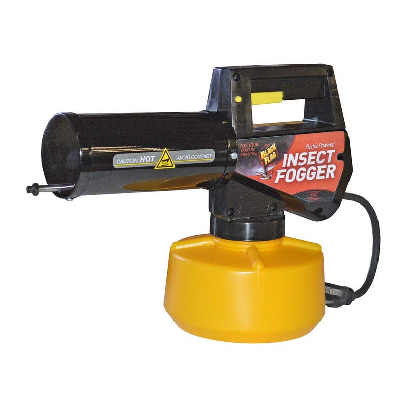 Black Flag 190107 Electric Insect Fogger for Killing and Repelling Mosquitoes, Flies, and Flying Insects Outdoors, Yellow & Black - Image 1