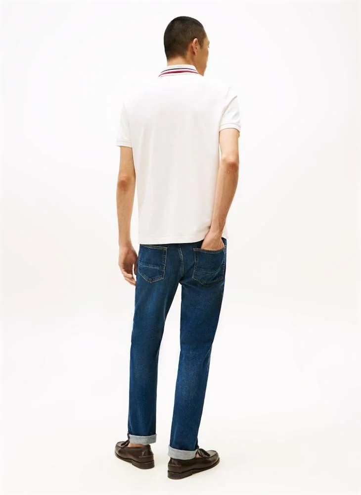 تومي هيلفيغر Americana Tipped Short Sleeve Polo
