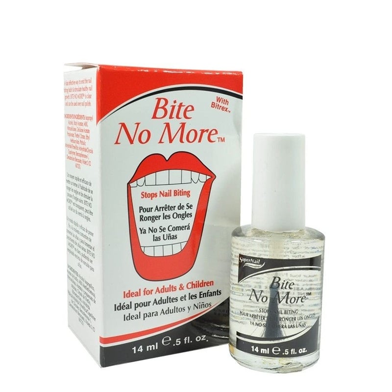 SuperNail Stop Nail Biting â€“ Bitter Nail Polish for Nail Biting Prevention, Anti Nail Biting Treatment for Kids & Adults, Thumb Sucking Deterrent â€“ 0.5 oz - Image 1