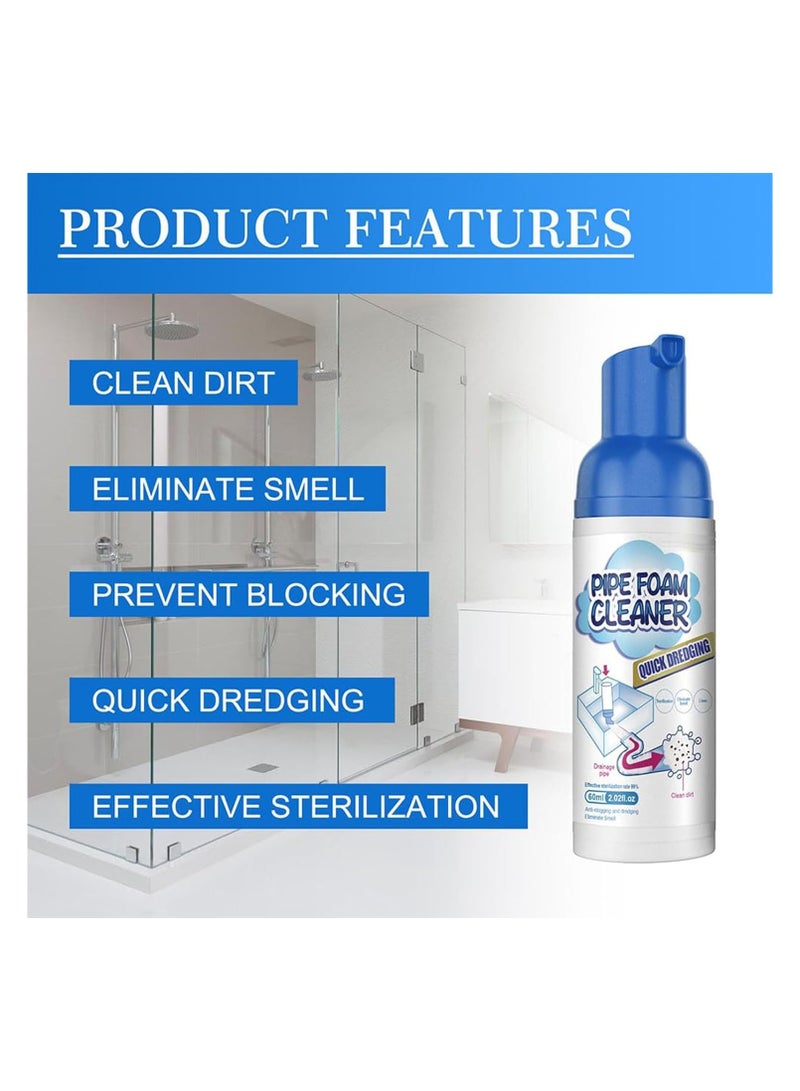 2 pack Powerful Foam Drain Cleaner - Sink & Toilet Clog Remover, Fast Acting Foam Cleaner for Bathroom, Sinks, Tubs & Drains, 2 Pack - Fragrance Deodorizer & Clog Remover  - Image 5