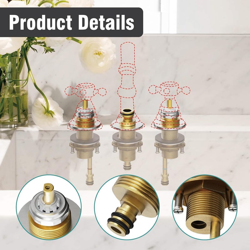 Ahenbal Replacement Delta Roman Tub Rough-In Valve R2707 for 2-Handle Roman Tub Bath Faucets - Image 3