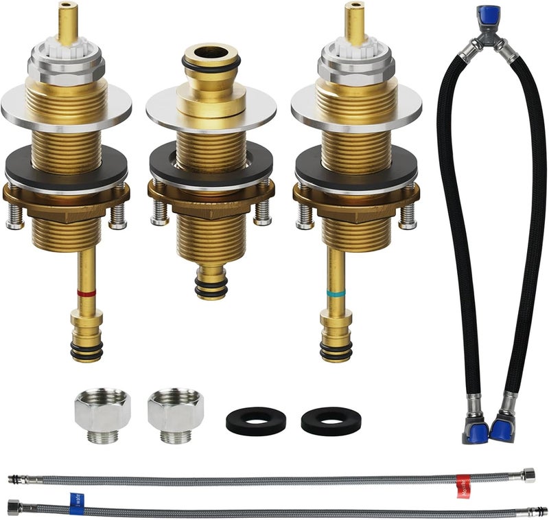 Ahenbal Replacement Delta Roman Tub Rough-In Valve R2707 for 2-Handle Roman Tub Bath Faucets - Image 1