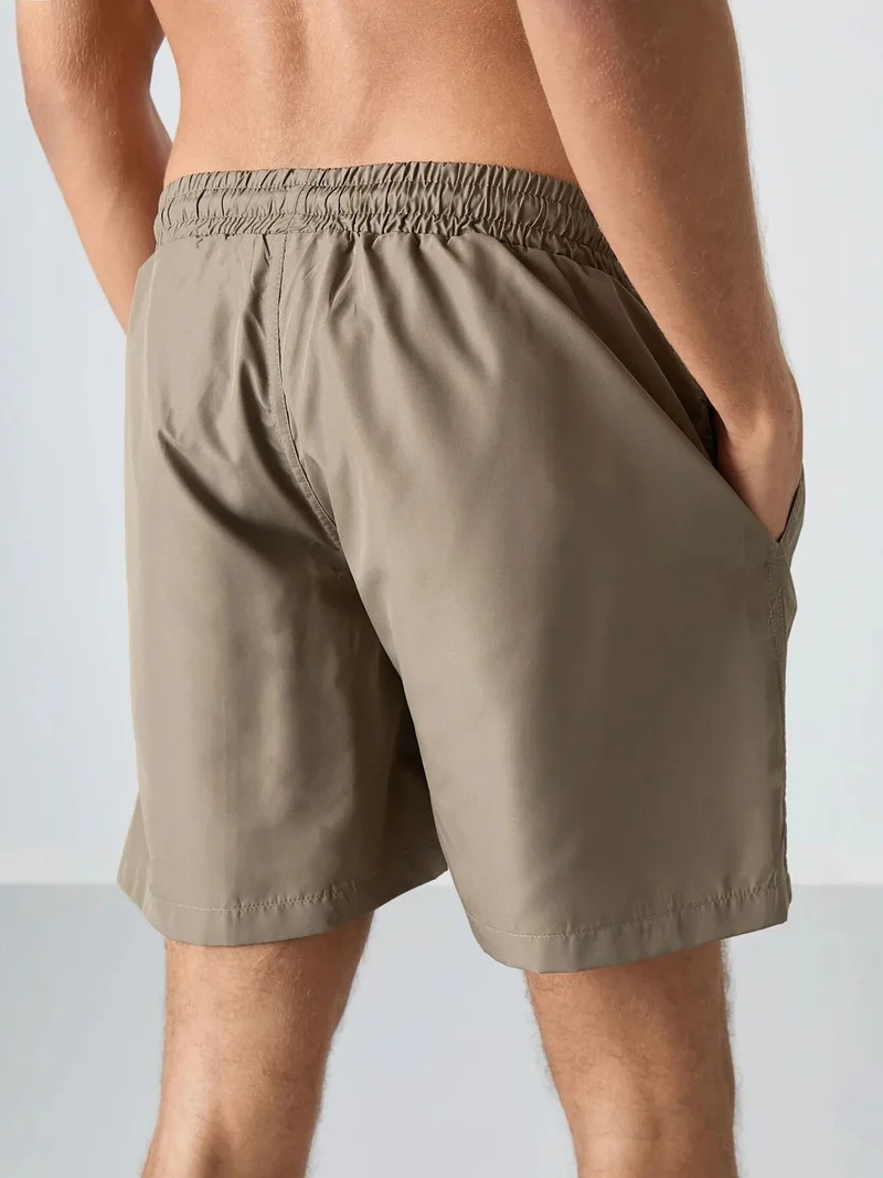 Tommylife Khaki Green TOMMY Men's Pull-On One-Piece Shorts Set for Men | Best Price UAE