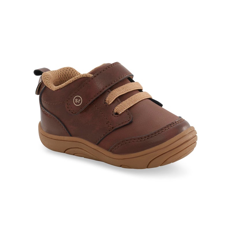 Stride Rite 360 Unisex Child Taye 2.0 First Walker Shoe, Brown, 4 Infant - Image 1