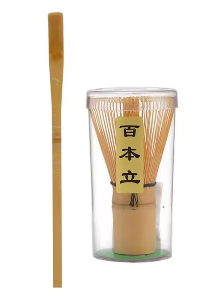 مضرب شاي الماتشا الياباني التقليدي، مضرب ماتشا ياباني من الخيزران لتحضير شاي الماتشا الاحتفالي، أداة مثالية لخفق الماتشا والقهوة - Image 1