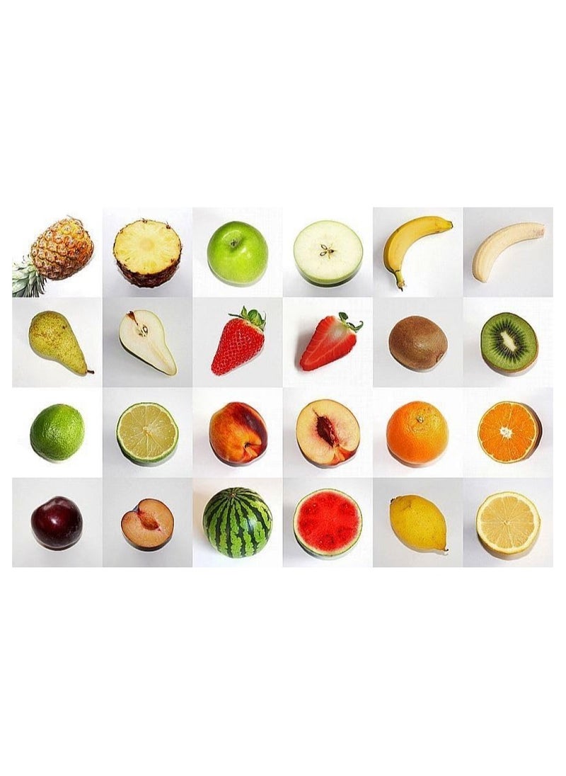 Fruit Memo: Tactile Memory Matching Game - 12 Pairs Memo Board For Visually Impaired Children