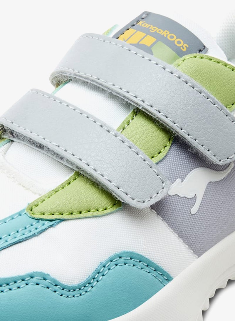 kangaROOS Girl's Colourblock Sneakers with Hook and Loop Closure - Image 4