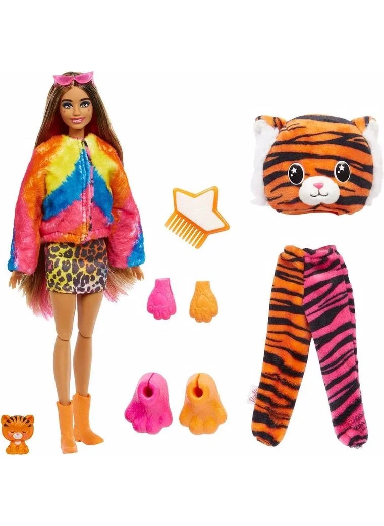 Barbie Cutie Reveal Dolls Tropical Forest Series Tiger HKP99