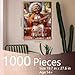 Tucocoo African American Old Lady 1000 Piece Jigsaw Puzzles for Adults Grandma Playing The Guitar Jigsaw Puzzle for Challenging Family Activity Game Garden Artwork Puzzle for Home Decor Gifts 20x27 Inches - Image 4