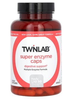 Twinlab Super Enzyme Caps 50 Capsules 