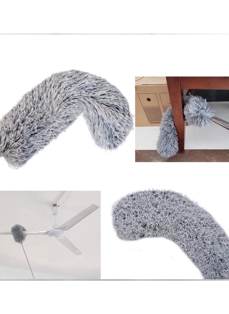Microfiber Feather Duster with Bendable & Extendable Telescopic Stick 2.8m SM-36044