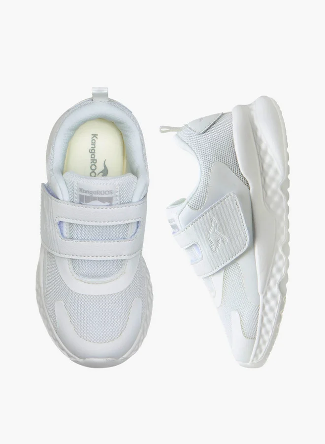 kangaROOS Boys Kids' Panelled School Shoes with Hook and Loop Closure