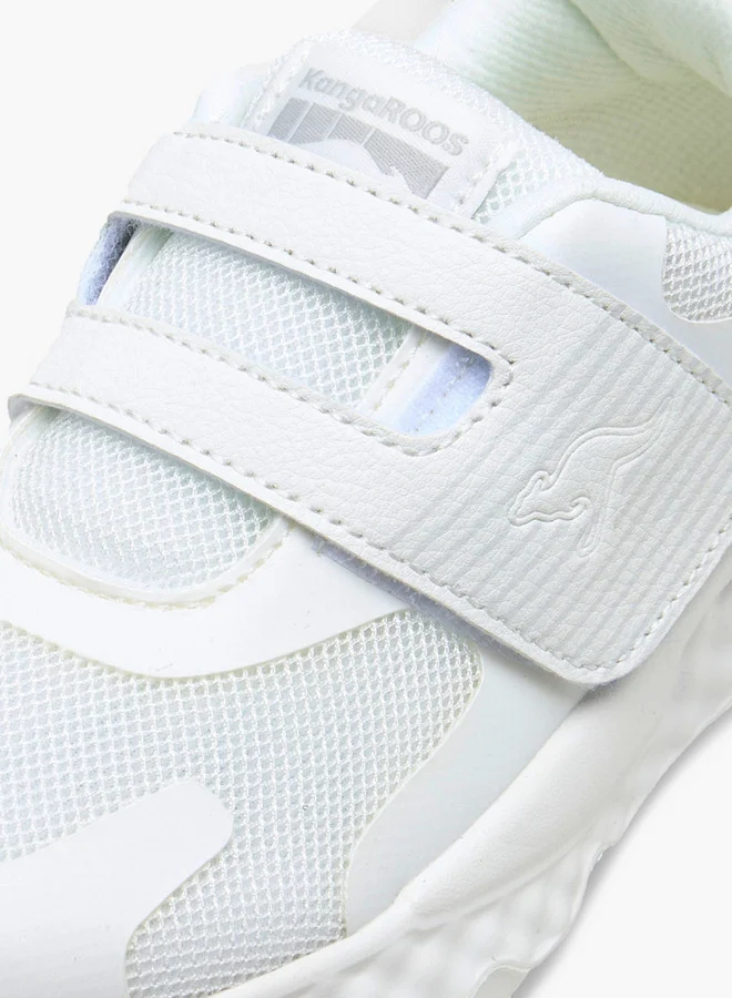 kangaROOS Boys Kids' Panelled School Shoes with Hook and Loop Closure