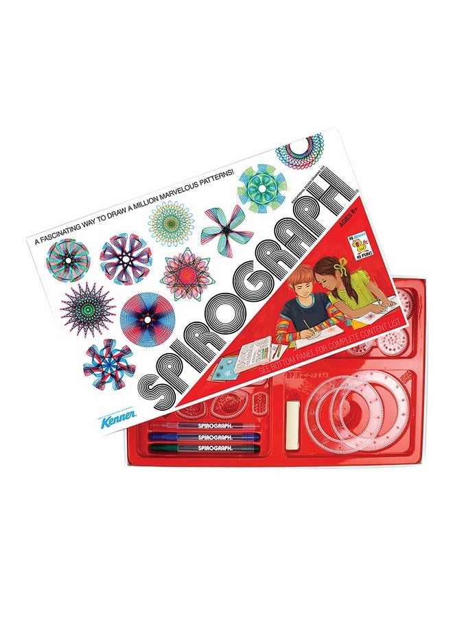Spirograph Spirograph Retro Deluxe Set - Arts and Crafts, Kids Toys, Art Supplies, Craft Supplies, Drawing Kit, Spiral Art, Reproduction of Classic Gear Design Kit, Pens, Design Sheet Included, Ages 8+  - Image 3
