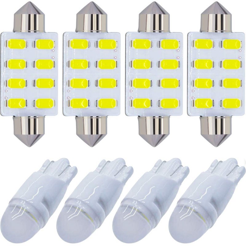 Yoper White Interior LED Light Package Kit Compatible with Ford F-150 1997-2014 F-250 F-350 F-450 F-55 2000-2014 Replacement Bulbs 12pcs - Image 1