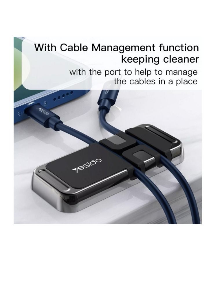 YESIDO C113 Mini Zinc Alloy Magnetic Sheet Cable Clip Car Phone Holder - Image 5