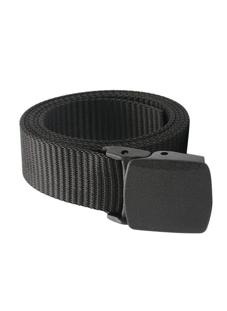 Generic Classic black belt with black buckle, perfect for a formal look  - Image 2