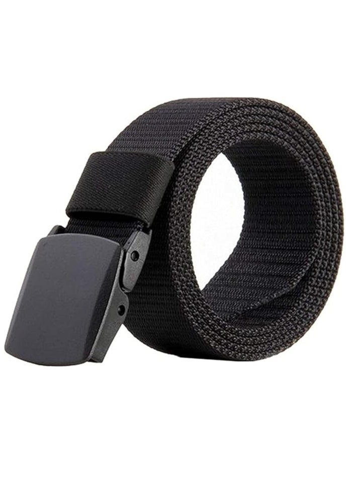 Generic Classic black belt with black buckle, perfect for a formal look  - Image 1