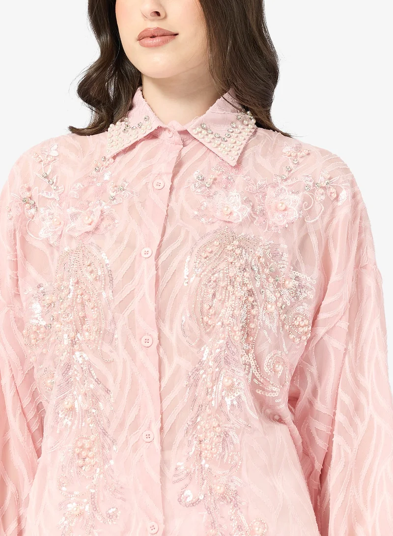 ELLA  Embelllished Shirt for Women | Best Price UAE