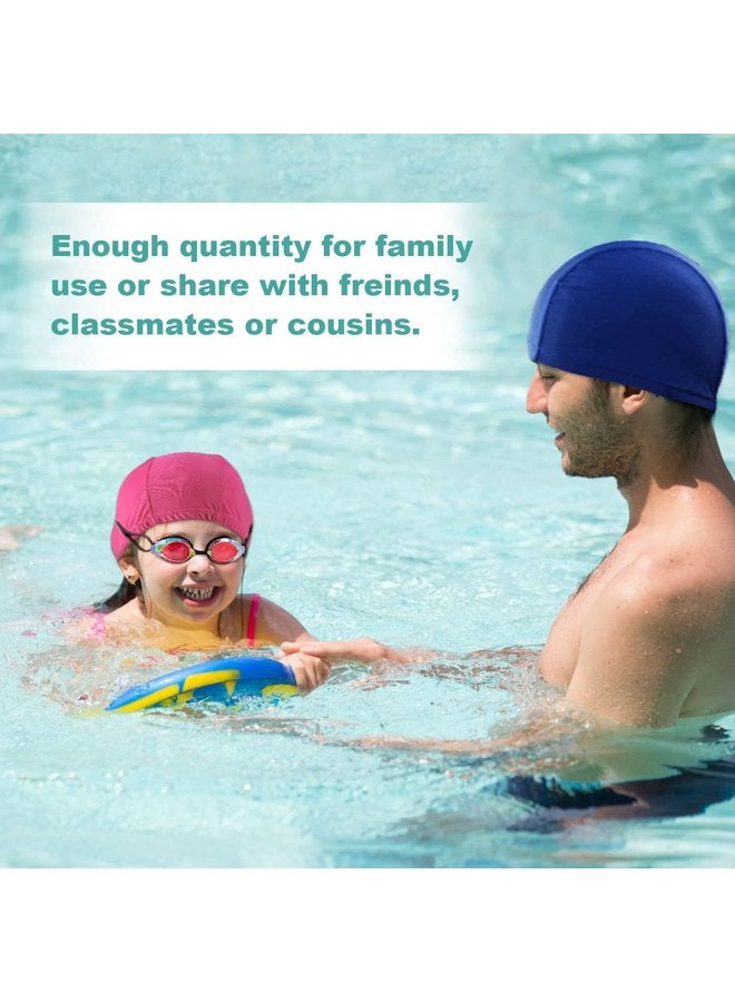 أوزيغالور 3 قطع قبعات سباحة مريحة وممتدة للجنسين - نسيج بوليستر عالي الجودة، خفيف الوزن للرياضات المائية، 3 ألوان - Image 5
