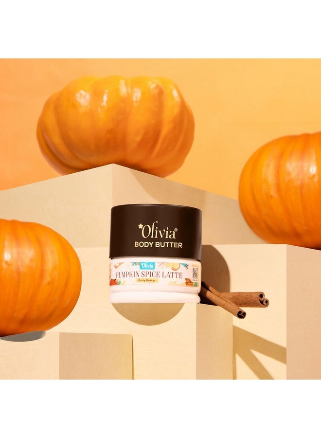 Olivia Coconut Pumpkin Spice Latte Body Butter, 200g | Intense Moisture with Pumpkin, Cinnamon & Vanilla | Restores Glow, Improves Elasticity, Softens Skin | Fast-Absorbing Formula for All Skin Types - Image 2
