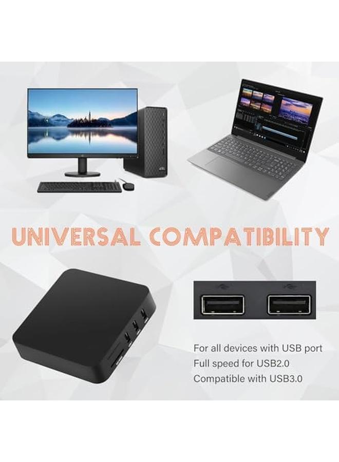 erorex 6 In 1 Memory Card Reader Universal Usb Card Reader For Sd Micro Sd Cf Xd Ms Pro M2 Card - Image 4