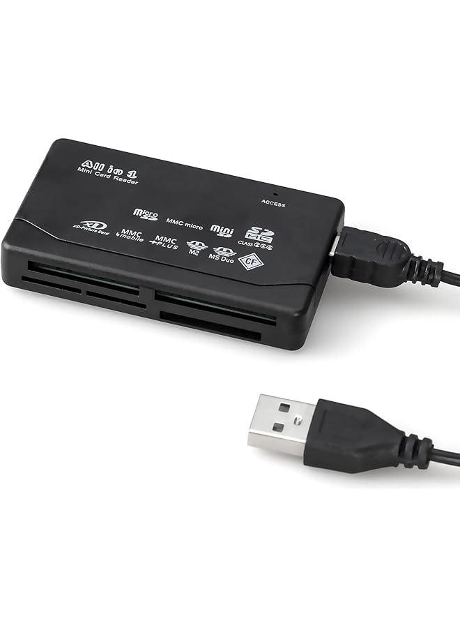 erorex 6 In 1 Memory Card Reader Universal Usb Card Reader For Sd Micro Sd Cf Xd Ms Pro M2 Card - Image 1