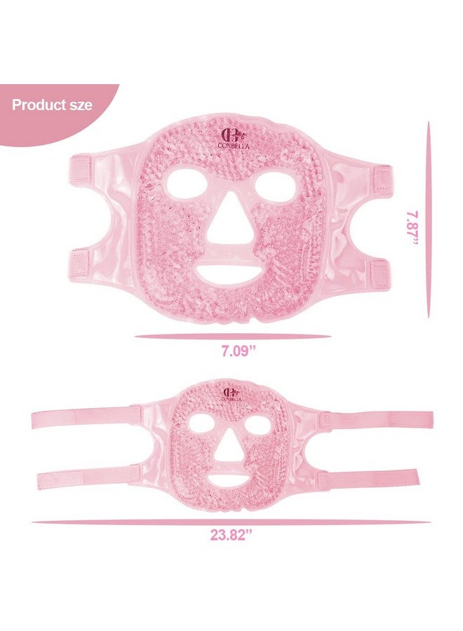CONBELLA Onbella Face Eye Masks For Dark Circles And Puffiness Migraines Headache Stress Redness Cooling Face Masks For Women Man Hot Cold Use Ice Face Mask.  - Image 5