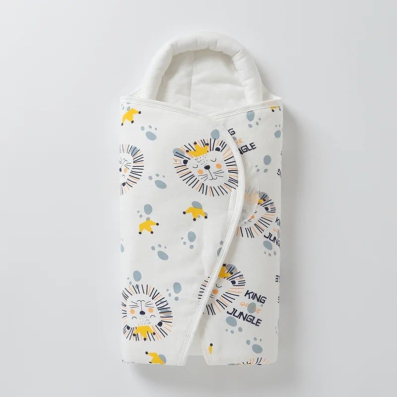 Y&D Newborn Swaddle Blanket Sleeping Bag - Soft Warm Winter Pure Cotton Swaddlers for Infants & Babies - Image 1