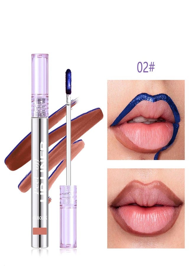 BANGFENG 4Pcs Peel Off Lip Liner Stain Set - 24H Color Hold Long-Lasting, Smudge-Proof, Waterproof Nude Matte Lip Tint, Non-Fading Peel Off Lip Color, Effortless Precision & Full Coverage - Image 4