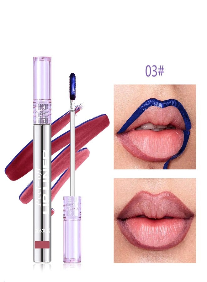 BANGFENG 4Pcs Peel Off Lip Liner Stain Set - 24H Color Hold Long-Lasting, Smudge-Proof, Waterproof Nude Matte Lip Tint, Non-Fading Peel Off Lip Color, Effortless Precision & Full Coverage - Image 5