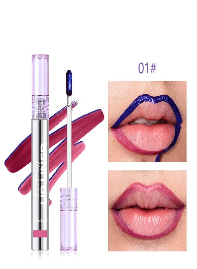 BANGFENG 4Pcs Peel Off Lip Liner Stain Set - 24H Color Hold Long-Lasting, Smudge-Proof, Waterproof Nude Matte Lip Tint, Non-Fading Peel Off Lip Color, Effortless Precision & Full Coverage - Image 3