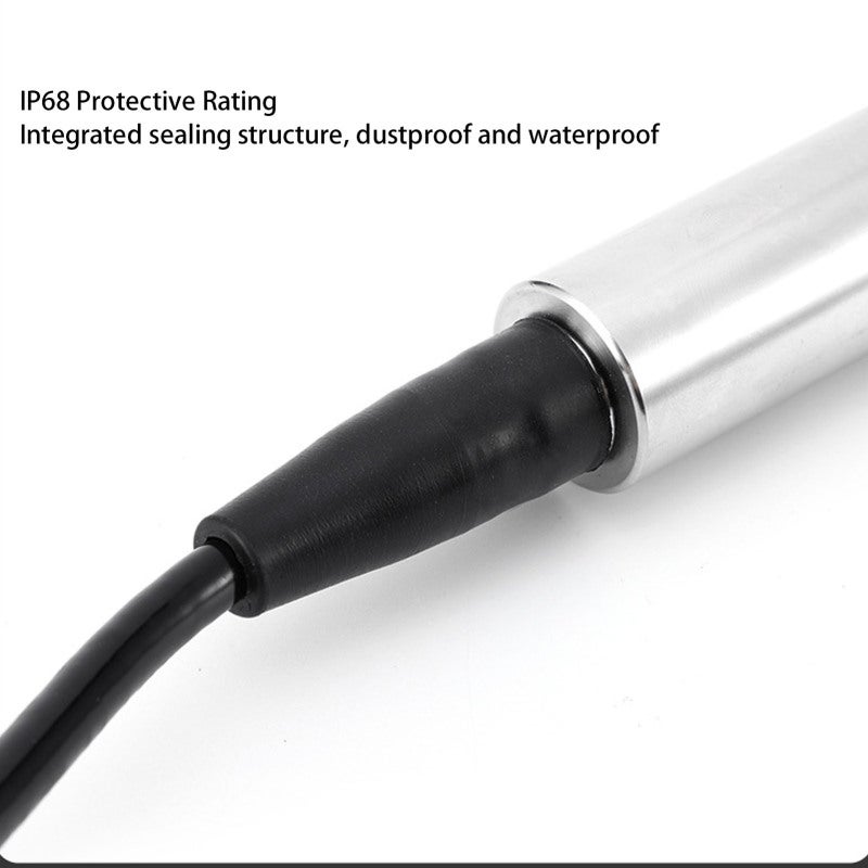 Submersible Level Transmitter: IP68 Waterproof Protection 5m Cable - Removable Stainless Steel Probe High Accuracy - 0.1%F.S Precision for Water Liquid Level Detection - Image 2