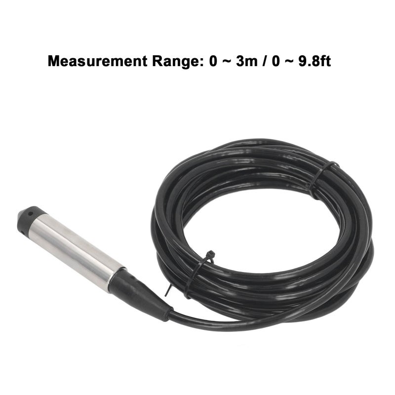 Submersible Level Transmitter: IP68 Waterproof Protection 5m Cable - Removable Stainless Steel Probe High Accuracy - 0.1%F.S Precision for Water Liquid Level Detection - Image 4