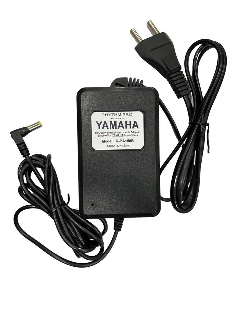 RHYTHM PRO Compatible with Yamaha DD-Series Drum Pads & PSR-E Series Home Keyboards Hi Quality Power Adaptor. R-PA150B (12V/1.5AMP) (Yamaha PSR-i400) - Image 1